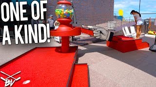 YOU HAVE TO SEE THIS CRAZY ONE OF A KIND MINI GOLF COURSE [upl. by Edualcnaej]