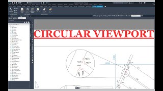 How to Create Circular insets in AutoCAD Civil 3D  Circular Viewport [upl. by Avid]