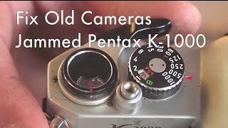 Fix Old Cameras Pentax K1000 Jammed Film Transport [upl. by Babbette741]