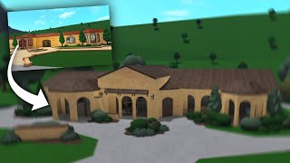 Renovating the Bloxburg Starter Mansion Into a Realistic House [upl. by Zondra]