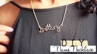 ♡♡How to Wire Name Necklace♡♡ [upl. by Odom]