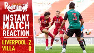 Liverpool v Aston Villa 20  Instant Match Reaction [upl. by Utham]