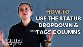 How To Use the Status Tags and Dropdown Column in mondaycom [upl. by Naj559]