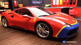 Ferrari 488 GTB 70th Anniversary  Exterior Interior Walkaround  2017 Geneva Motor Show [upl. by Sivel]