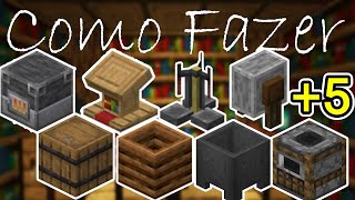 Craft dos 13 itens que dá profissão para os aldeões  Minecraft [upl. by Zedekiah147]