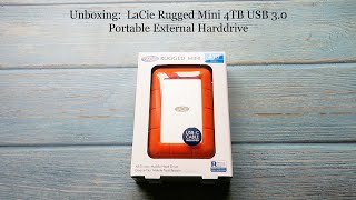 Unboxing LaCie Rugged Mini 4TB USB 30 Portable External Harddrive  Vickiies Reviewing Adventure [upl. by Ashwell14]