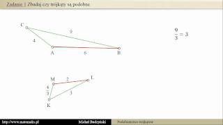 Czy trójkąty są podobne  zadnie 1 [upl. by Mechelle]