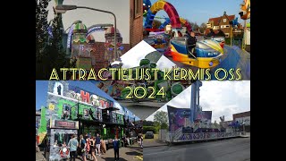 Attractielijst kermis Oss 2024 [upl. by Osicnarf]