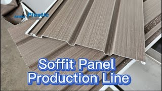 PVC Wall Cladding Board PVC Soffit Panel Vinyl Siding Panel Production Line Plant [upl. by Eitsud]