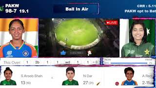 🔴 India Vs Pakistan T20 World Cup 2024  INDW Vs PAKW Live Cricket Match Today Score ampCommentary [upl. by Inama]