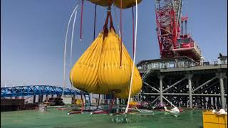 400t Crane Proof Load Testing using Water Filled Weight Bags [upl. by Christoper290]