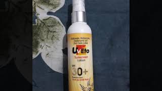 UVEto sunscreen lotion [upl. by Nelle466]