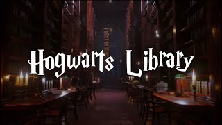 Harry Potter Chill Music and Ambience  Hogwarts Library [upl. by Nylavad]