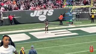 FlightReacts Antonio Brown Leaving Mid Game vs Jets [upl. by Masry]