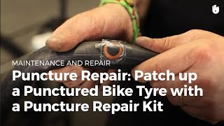 Tire Repair Use a Puncture Repair Kit  Bike Repair [upl. by Jeaz]