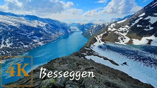 4k Hike on Top of Besseggen in JotunheimenNorway [upl. by Yhtorod]