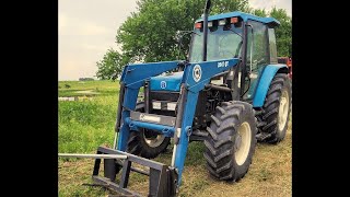 Ford 7740  New Holland 7740 Tractor  Drive To The Old Farm [upl. by Astrix674]