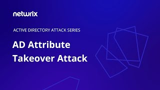 Attack Tutorial AD Attribute Takeover [upl. by Winny]