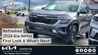 Refreshed 2024 Kia Seltos  First Look amp Whats Next [upl. by Nnairrehs]