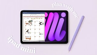 ASMR October Digital Planner  Plan with Me on iPad Mini 6 [upl. by Akirdnwahs399]