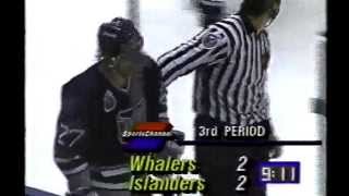 Hartford Whalers at New York Islanders quotThe Benoit Hogue Showquot  October 24 1992 [upl. by Kline]