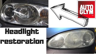 How To Restore Headlights  Autoglym Headlight Restoration kit [upl. by Morry]