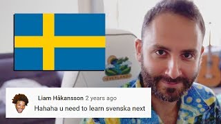 American Streamer tries to learn Swedish [upl. by Sefton]