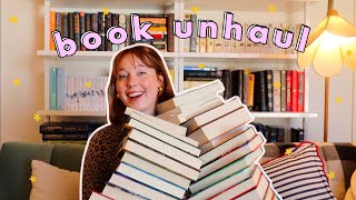 HUGE BOOK UNHAUL 60 books new year new me lol [upl. by Heady]