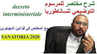 شرح مختصر للمرسوم التوضيحي للساناطوريا  SANATORIA 2020 [upl. by Merci455]