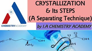 Crystallization and Its Steps Separation Techniques Purification of a Sample [upl. by Asel]