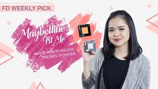 Maybelline Fit Me Matte amp Poreless Powder 220 Natural Beige  FD Weekly Pick [upl. by Nylednarb]