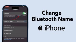 How To Change Bluetooth Name On iPhone [upl. by Htabazile]