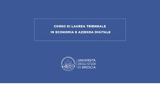 ECONOMIA E AZIENDA DIGITALE [upl. by Gant]