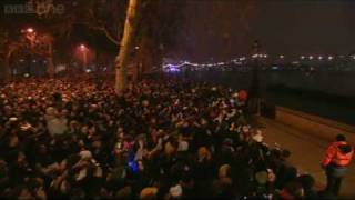 London Fireworks on New Years Day 2009  New Year Live  BBC One [upl. by Atiuqahc]