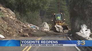 Yosemite National Park partially reopens after a threeweek closure [upl. by Zebadiah424]