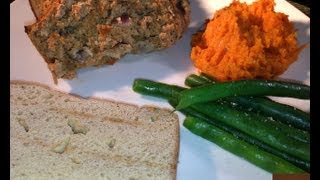 Paleo Low Carb Gluten Free Turkey Meatloaf [upl. by Lleinad]