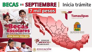 Cómo REGISTRARME en BECAS ESCOLARES de Educación Básica 🔴Estado de Tamaulipas  Quintana Roo Edomex [upl. by Redienhcs]