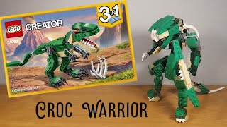 Lego 31058 alternate build Croc Warrior [upl. by Lerak74]