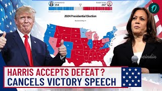 Kamala Harris Admits Defeat Cancels Florida Speech as Trump Dominates Election Night  US Elections [upl. by Allsopp]