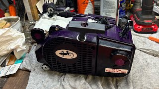 PORTED FARMERTEC ms200tmore assemblyPURPLE PLASTIC MOMMATAZ81 [upl. by Oppen416]