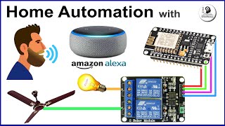 Alexa Smart Home Automation system using NodeMCU ESP8266 amp Relay Module  IoT Projects [upl. by Oiramat]