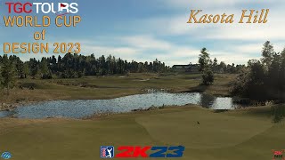 PGA TOUR 2K23  Kasota Hill  World Cup of Design 2023 [upl. by Lipinski]