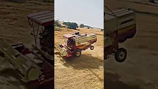 combine harvester machine status vedio🌾🥰❣️ shorts youtubeshorts farming combine harvester [upl. by Nnayllek]