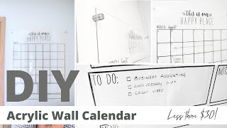 DIY Acrylic Wall Calendar [upl. by Abad]