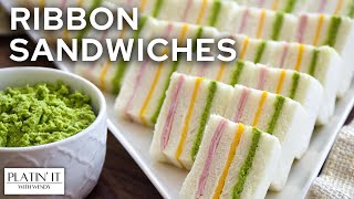 Goan Green Coconut Chutney Ribbon Sandwich  Goan Party Snacks  Holiday Favourites [upl. by Stier854]