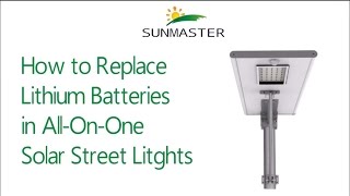 How to replace Lithium Battery in All in one Solar Street Light [upl. by Lynus540]