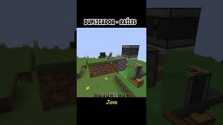 TUTORIAL  DUPLICADOR DE RAÍLES MINECRAFT [upl. by Ateerys]