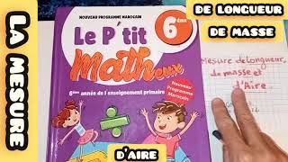 la mesure delongueur de masse et dairede p 1214le ptit matheux 6eme [upl. by Adnolahs]