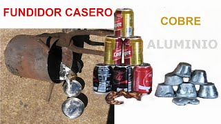 Cómo hacer un FUNDIDOR de ALUMINIO y COBRE 👏👏 [upl. by Naleek23]