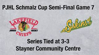 Stayner Siskins vs Lakefield Chiefs Game 7 Schmalz Cup SF Highlights [upl. by Susana]